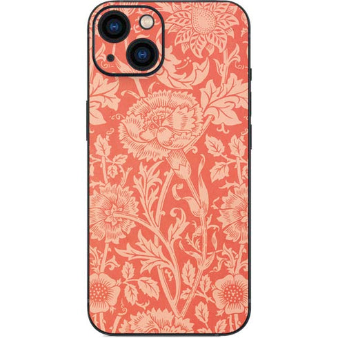 William Morris Pink & Rose iPhone 14 Plus Skin